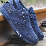 Men Shoes Denim Lace-Up Men Casual Shoes New 2023 Plimsolls Breathable Male Footwear Spring