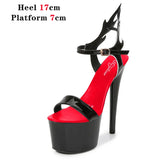 Stripper Heels Women Shoes Sexy Show Sandals Party Club Platform Stiletto High-heeled Pole Dance Prom Dress Shoes