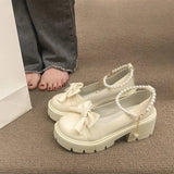 Shoes Women Japanese Style Mary Jane Shoes Women Vintage Shallow High Heels Chunky Platform Shoes Cosplay Female