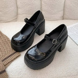 mary janes platform heels Japanese Style Platform Lolita Shoes Women Patent Leather Vintage Soft Sister Girls Shoes