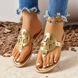 Women's Sandals Summer 2024 Summer Flat Sandals Women Shoes Cut Out Slipppers Woman Casual Shoes Flip Flops Thong Beach