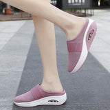 Cushion Slip-On Women Walking Shoes Orthopedic Diabetic Ladies Platform Mules Mesh Lightweight Slippers Wedge Female