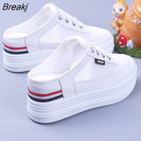 Slippers Women's Mesh Surface Hollowed Summer Versatile Student Bones Outdoor Breathable Closed Toe Mesh Casual Shoes