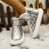 New Autumn And Winter Snow Boots Women's Fur Pine Cake Thicken And Velvet Warm Bread Cotton