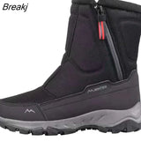 Snow Boots Ladies Winter Shoes Couple Snow Boots Ankle Boots Canvas Plush Boots Zipper Platform Boots Botas