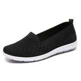 New Women Sneakers Ladies Breathable Walking Woven Shoes Anti-slip Lightweight Female Flats Casual Shoe Zapatillas