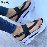 Women Golden Sandals Platform Heels Cross Strap Ankle Peep Toe Beach Party Ladies Shoes Zapatos Sandals shoes for