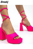 Platform High Heels Women Sandals 2023 Brand New Spring Summer Fashion Office Lady Women Shoes Sandals Walking