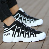 Men Luxury Sneakers Split Leather City Leisure Men Casual Shoes Breathable Walking Footwear Male Shoes Men