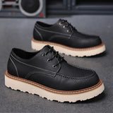 Men Casual Shoes outdoor lace up fashion Leather Shoe outdoor Shoes Zapatos Casuales Hombres oxfords Men leather