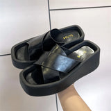 Gold High heeled slippers Women summer New Brand Designer Peep Toe Sandals Women Soft comfortable platform slipper