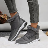 Down Waterproof Snow Boots for Women 2023 Winter Thick Plush Platform Ankle Boots Woman Comfortable Non Slip Cotton