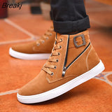 Spring and Autumn Men Boots Comfortable Quality High Top Shoes Men New Casual Shoes Botas Breathable Masculinas