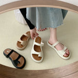 Women Summer New Fashion Soft Sole Comfortable Ladies Shoes Korean Outdoor Flip Flops Beach Shoes Casual Flat