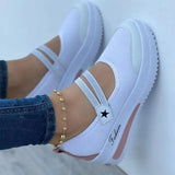 Mesh Breathable Platform Sneakers Women Casual Shoes Hollow Outdoor Platform Walking Shoes Woman Tennis Shoes Zapatos