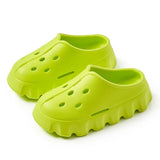 Hollow Out Women's Cloud Slippers 2023 New Closed Toe High Platform Woman Slipper Outdoor Non Slip Thick Bottom