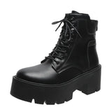 Breakj With Martin Boots Women 2023 Early Autumn New Net Red Thick And Thick Bottom Locomotive Boots Martin