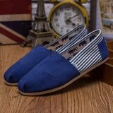 Mouth Shoes Woman Flats Dress Canvas Rubber Cotton Fabric PU Basic Shoes Woman Flats Shallow Mouth Dress Basic PU