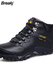 2023 Men Snow Boots Waterproof Men Footwear Winter Ankle Boots Fur Breathable Men Winter Shoes 3 Colors Male