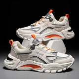 Men Sneakers Lace Up 2023 New Autumn Mesh Breathable Soft Bottom Casual Running Shoes Male Walking Footwear Zapatillas