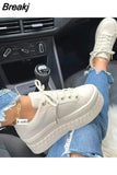Vulcanized Sports Shoes Casual Outdoor Walking Shoes 2023 Breathable Wedge Heel Women Sneakers Shoes Zapatillas Mujer