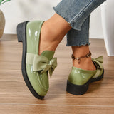 Breakj Card With Bright Leather Shoes In The Spring And Autumn Of 2025 New Bow Princess British Style Single