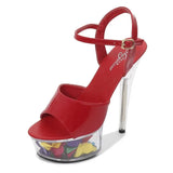 Sandals Woman Drag Queen High Heels 13-15CM Platform Ladies Sandals Open Toe Women Wedding Shoes Sandals Big Size