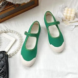 2023 Shoes Ballet Flats Classic Shoes Women's Basics Solid Color Buckle Casual New Fashion Round Toe Ladies Flats