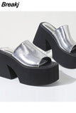 Minimalist Wedge Mules Sandals 2023 Spring Summer Shoes Walking Comfy Great Quality Dropship Women Shoes Mules