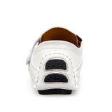 Men Soft Casual Loafers Handmade Leisure Shoes Breathable Slip-On Flats Comfortable for Drive White Sneakers for