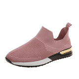 Net Sports Shoes, Girls, Elastic Cloth, Socks, Large-Size Breathable Sports Shoes, Single
