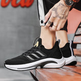 Men's Shoes Summer New Flying Woven Breathable Mesh Surface Fashion Shoes All Match Running Sports Big Size Men's