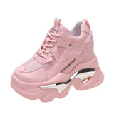 Wedge Heel Sneakers for Women 2023 New Breathable Chunky Platform Sports Shoes Woman Fashion Non Slip Thick Sole