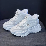 Winter Sneakers 2024 New In Plus Velvet Keep Warm Platform Sports Shoes Women Comfort Snow Boots Female Chunky