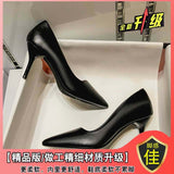 Breakj Soft-Skin High-Heeled Women's Fine Heel Sexy Pointer 2025 Spring And Autumn 2025 New French Temperament Shallow Work