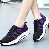 Woman Vulcanize Shoes Platform Casual Sneakers Women Shoes Flats Mesh Breathable Running Shoes Chunky Summer Sports