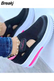 Womens Sneakers Casual Shoes Ladies Running Shoes Female Platform Shoes Mesh Breathable Comfort Women Sport Shoes
