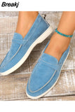 Leather Nude Suede Flat Shoes Women Loafers Summer Walk Moccasin Metal Lock Tassel Soft Sole Mules Causal Slip on