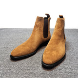 Suede Nap Snow Boots Women's Top Quality Chelsea Boots Winter Chunky Boot for Men Warm Flats Shoes Botas