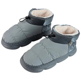 Winter Cotton Shoes for Women Down Waterproof Lightweight Snow Boots Female Thick Bottom Keep Warm Plush Ankle Boots