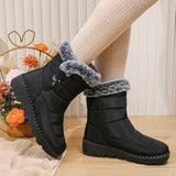 2023 New Waterproof Winter Boots Women Couples Non Slip Platform Snow Boots Woman Warm Long Plush Ankle Booties Size