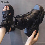 Women Sandals 2023 Rome Sandals Elegant Casual Shoes for Women Soft Water Proof Platform Fashion Gladiator Sandals