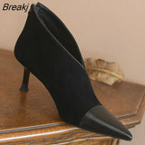2023 New High Heels Women Chelsea Ankle Boots Casual Ladies Shoes Gladiator Goth Shoes Fashion Platform Motorcycle