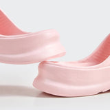 Summer Hollow Out Shower Slippers Women Non Slip Platform Flip Flops Woman Eva Soft Sole Beach Slides Female