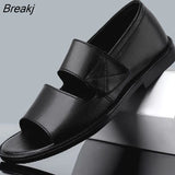 Summer Men's Sandals 2023 Casual Beach Men's Casual Shoes High-quality Leather Men's Sandals