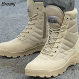 Men Desert Tactical Military Boots Mens Working Safty Shoes Army Combat Boots Militares Tacticos Zapatos Men Shoes Boots