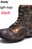 Men Tactical Shoes High Top Hiking Durable Waterproof Anti-Slip Outdoor Climbing Trekking shoe Military Tactical Low Boot