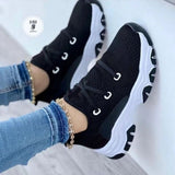 Womens Sneakers Thick Sole Casual Breathable Sport Design Vulcanized Shoes Comfortable Fashionable Walking Shoes