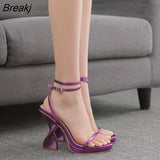 Sexy High Heel Sandals Fashion Strange Heels Open Toe Designer Platform Party Sandals Women Plus Size Sandalias De