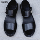 Summer Men's Sandals 2023 Casual Beach Men's Casual Shoes High-quality Leather Men's Sandals